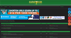 Desktop Screenshot of earnforum.net